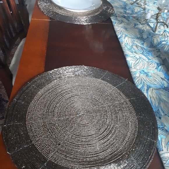 5 vintage gold beaded placemats - Picture 4 of 11